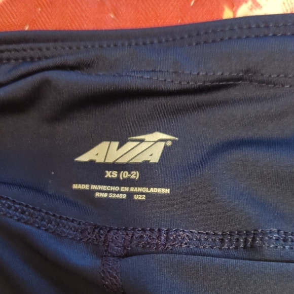 Avia Women's Dark and Light Blue Athletic Shorts - Picture 4 of 5